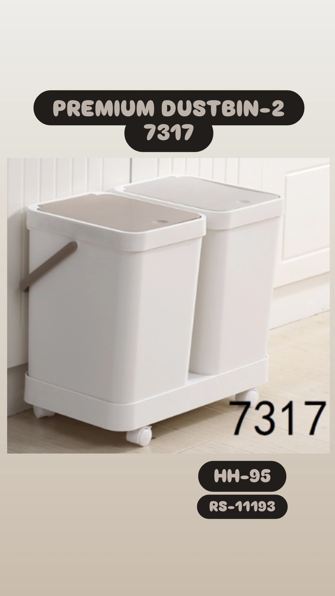 Premium Dustbin-2 7317 HH-95