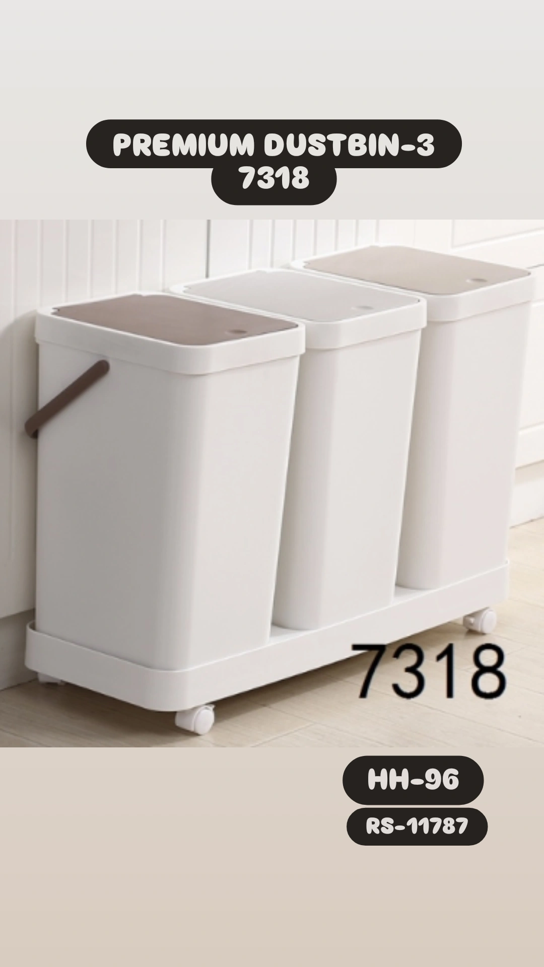 Premium Dustbin-3 7318 HH-96
