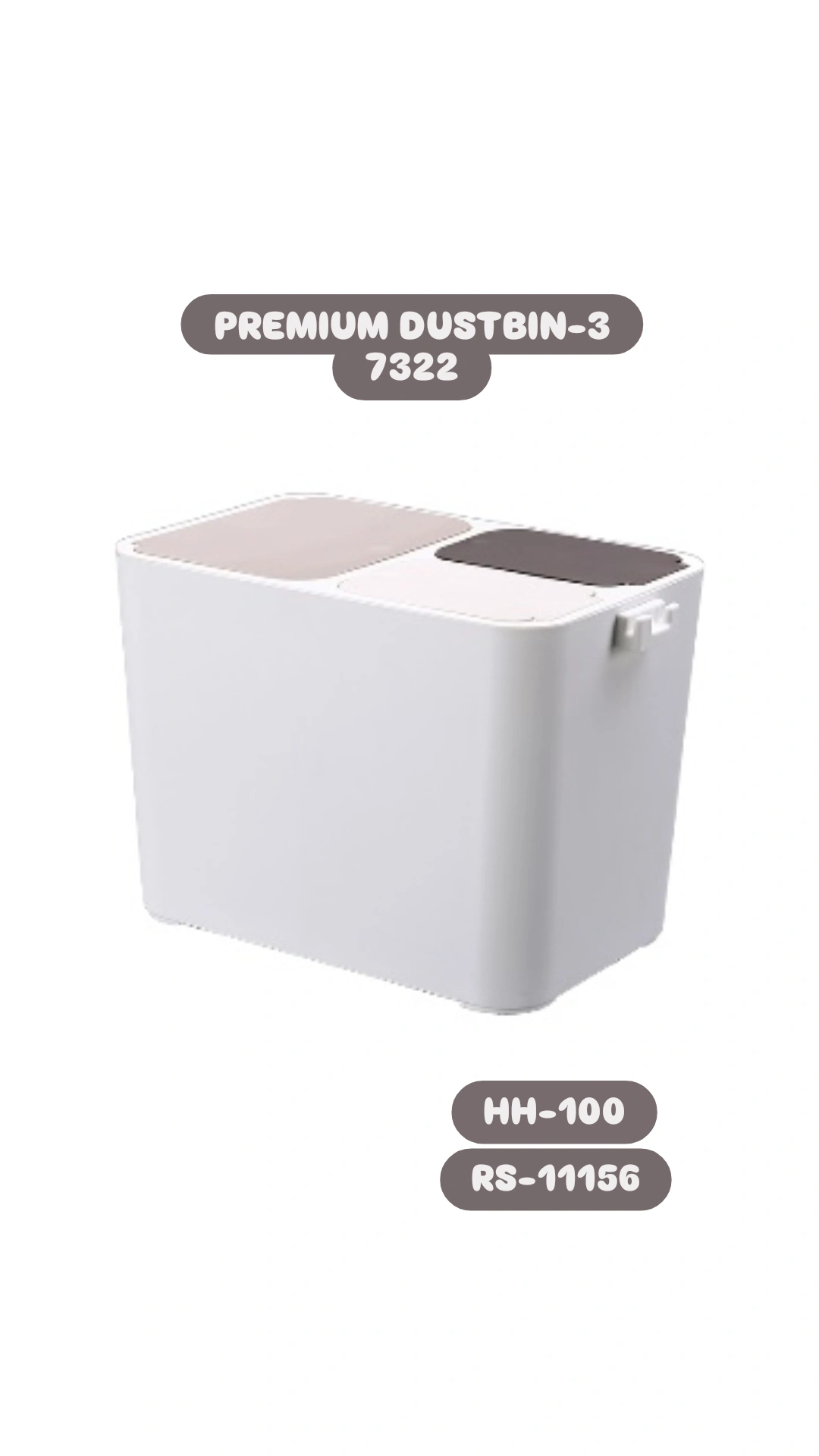 Premium Dustbin-3 7322 HH-100